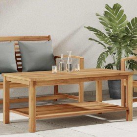 Mesa de Café Marrón 110 x 55 x 45 cm Madera de teca maciza en Mesas de jardín | Comprar online en Foru.es