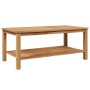 Mesa de Café Marrón 110 x 55 x 45 cm Madera de teca maciza en Mesas de jardín | Comprar online en Foru.es