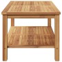 Mesa de Café Marrón 110 x 55 x 45 cm Madera de teca maciza en Mesas de jardín | Comprar online en Foru.es