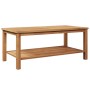 Mesa de Café Marrón 110 x 55 x 45 cm Madera de teca maciza en Mesas de jardín | Comprar online en Foru.es