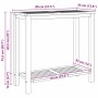 Mesa Consola Marrón 85 x 35 x 75 cm Madera de teca maciza en Mesas de jardín | Comprar online en Foru.es