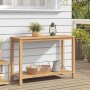 Mesa Consola Marrón 110 x 40 x 45 cm Madera de teca maciza en Mesas de jardín | Comprar online en Foru.es