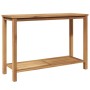 Mesa Consola Marrón 110 x 40 x 45 cm Madera de teca maciza en Mesas de jardín | Comprar online en Foru.es