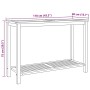 Mesa Consola Marrón 110 x 40 x 45 cm Madera de teca maciza en Mesas de jardín | Comprar online en Foru.es