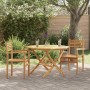 Silla 2 pcs Marrón 56 x 55 x 90.5 cm Madera de teca maciza en Sillas de jardín | Comprar online en Foru.es