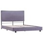 Estructura de cama de tela gris claro 140x200 cm de vidaXL, Camas y somieres - Ref: Foro24-280988, Precio: 158,91 €, Descuent...