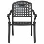 Silla de Jardín 2 pcs Negro 55 x 56,5 x 91cm Aluminio en Sillas de jardín | Comprar online en Foru.es