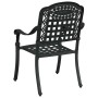 Silla de Jardín 2 pcs Negro 55 x 56,5 x 91cm Aluminio en Sillas de jardín | Comprar online en Foru.es