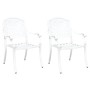 Silla de Jardín 2 pcs 55 x 56,5 x 91cm Aluminio en Sillas de jardín | Comprar online en Foru.es