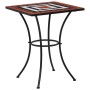 Mesa bistró de mosaico cerámica terracota y blanco 60 cm de vidaXL, Mesas de jardín - Ref: Foro24-46708, Precio: 106,30 €, De...