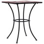 Mesa bistró de mosaico cerámica terracota y blanco 60 cm de vidaXL, Mesas de jardín - Ref: Foro24-46708, Precio: 106,30 €, De...