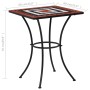 Mesa bistró de mosaico cerámica terracota y blanco 60 cm de vidaXL, Mesas de jardín - Ref: Foro24-46708, Precio: 106,30 €, De...