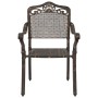 Silla de Jardín 2 pcs Bronce 64 x 62 x 93cm Aluminio en Sillas de jardín | Comprar online en Foru.es