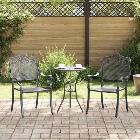 Silla de Jardín 2 pcs Negro 64 x 62 x 93cm Aluminio en Sillas de jardín | Comprar online en Foru.es