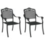 Silla de Jardín 2 pcs Negro 64 x 62 x 93cm Aluminio en Sillas de jardín | Comprar online en Foru.es