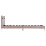 Estructura de cama con LED cuero sintético capuchino 90x200 cm de vidaXL, Camas y somieres - Ref: Foro24-280861, Precio: 151,...