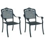 Silla de Jardín 2 pcs Verde 64 x 62 x 93cm Aluminio en Sillas de jardín | Comprar online en Foru.es