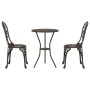 Juego Bistro de Jardín 3 pcs Bronce Aluminio en Conjuntos de jardín | Comprar online en Foru.es