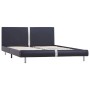 Estructura de cama de cuero sintético negro 140x200 cm de vidaXL, Camas y somieres - Ref: Foro24-280828, Precio: 158,18 €, De...