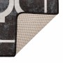 Alfombra lavable antideslizante negro y blanco 160x230 cm en Alfombras | Comprar online en Foru.es