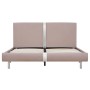 Estructura de cama de cuero sintético capuchino 140x200 cm de vidaXL, Camas y somieres - Ref: Foro24-280843, Precio: 181,46 €...