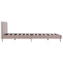 Estructura de cama de cuero sintético capuchino 140x200 cm de vidaXL, Camas y somieres - Ref: Foro24-280843, Precio: 181,46 €...