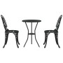 Juego Bistro de Jardín 3 pcs Negro Aluminio en Conjuntos de jardín | Comprar online en Foru.es