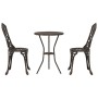 Juego Bistro de Jardín 3 pcs Bronce Aluminio en Conjuntos de jardín | Comprar online en Foru.es
