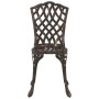 Juego Bistro de Jardín 3 pcs Bronce Aluminio en Conjuntos de jardín | Comprar online en Foru.es