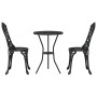 Juego Bistro de Jardín 3 pcs Negro Aluminio en Conjuntos de jardín | Comprar online en Foru.es