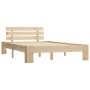 Estructura de cama de madera maciza de pino 120x200 cm de vidaXL, Camas y somieres - Ref: Foro24-283162, Precio: 161,83 €, De...