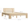 Estructura de cama de madera maciza de pino 120x200 cm de vidaXL, Camas y somieres - Ref: Foro24-283162, Precio: 161,83 €, De...
