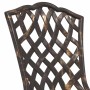 Silla de Jardín 2 pcs Bronce 39 x 40 x 87 cm Aluminio en Sillas de jardín | Comprar online en Foru.es