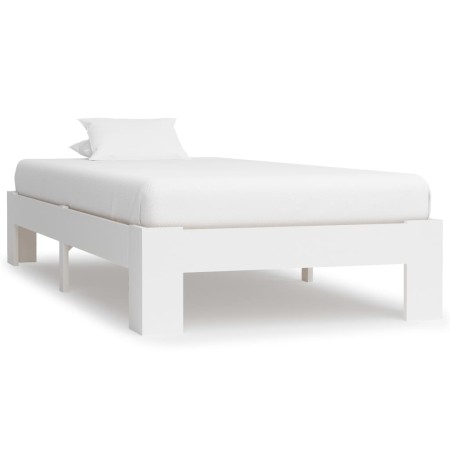 Estructura de cama madera maciza pino blanco 90x200 cm de vidaXL, Camas y somieres - Ref: Foro24-283292, Precio: 115,39 €, De...