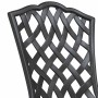 Silla de Jardín 2 pcs Negro 39 x 40 x 87 cm Aluminio en Sillas de jardín | Comprar online en Foru.es