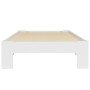 Estructura de cama madera maciza pino blanco 90x200 cm de vidaXL, Camas y somieres - Ref: Foro24-283292, Precio: 115,39 €, De...