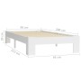 Estructura de cama madera maciza pino blanco 90x200 cm de vidaXL, Camas y somieres - Ref: Foro24-283292, Precio: 115,39 €, De...