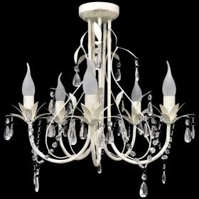 Elegant crystal chandelier pendant lamp 5 bulbs by vidaXL, chandeliers - Ref: Foro24-240687, Price: 87,81 €, Discount: %