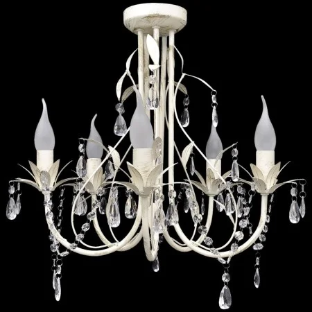 Lámpara colgante araña de cristal elegante 5 bombillas de vidaXL, Lámparas de araña - Ref: Foro24-240687, Precio: 87,81 €, De...