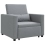 Cama Sofá Desplegable Individual Gris claro 90 x 165 x 87 cm en Sillones | Comprar online en Foru.es