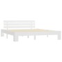 Estructura de cama de madera maciza de pino blanco 180x200 cm de vidaXL, Camas y somieres - Ref: Foro24-283159, Precio: 123,8...