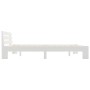 Estructura de cama de madera maciza de pino blanco 180x200 cm de vidaXL, Camas y somieres - Ref: Foro24-283159, Precio: 123,8...