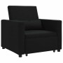 Cama Sofá Desplegable Individual Negro 90 x 165 x 87 cm tela en Sillones | Comprar online en Foru.es