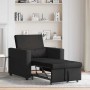 Cama Sofá Desplegable Individual Negro 90 x 165 x 87 cm tela en Sillones | Comprar online en Foru.es