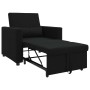 Cama Sofá Desplegable Individual Negro 90 x 165 x 87 cm tela en Sillones | Comprar online en Foru.es