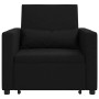 Cama Sofá Desplegable Individual Negro 90 x 165 x 87 cm tela en Sillones | Comprar online en Foru.es