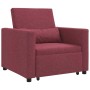 Cama Sofá Desplegable Individual con rueda Rojo vino tinto en Sillones | Comprar online en Foru.es