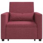 Cama Sofá Desplegable Individual con rueda Rojo vino tinto en Sillones | Comprar online en Foru.es