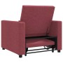 Cama Sofá Desplegable Individual con rueda Rojo vino tinto en Sillones | Comprar online en Foru.es