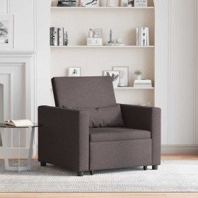 Cama Sofá Desplegable Individual Marrón oscuro 90 x 165 x 87 cm en Sillones | Comprar online en Foru.es